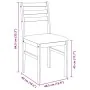 Sillas de comedor con cojines 2 uds madera maciza marrón caucho von , Essstühle - Ref: Foro24-4102417, Preis: 79,10 €, Rabatt: %
