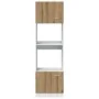Armario microondas madera ingeniería roble artisan 60x57x207 cm von , Küchenschränke - Ref: Foro24-3334024, Preis: 203,07 €, ...