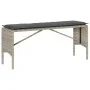 Set comedor de jardín 3 pzas cojines ratán sintético gris claro by , Garden sets - Ref: Foro24-4104186, Price: 274,26 €, Disc...