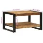 Mesa de centro 70x50x38 cm madera maciza de mango by , Coffee table - Ref: Foro24-4102718, Price: 95,12 €, Discount: %