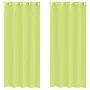 Cortinas de gasa con ojales 2 uds verde manzana 140x225 cm von , Vorhänge und Gardinen - Ref: Foro24-4102055, Preis: 14,79 €,...