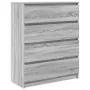 Aparador Sonoma gris 80x35x99 cm madera de ingeniería de , Aparadores - Ref: Foro24-3328485, Precio: 128,74 €, Descuento: %