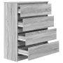Aparador Sonoma gris 80x35x99 cm madera de ingeniería de , Aparadores - Ref: Foro24-3328485, Precio: 128,74 €, Descuento: %