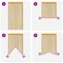 Cortinas de tiras 2 uds doradas 140x250 cm by , Curtains and curtains - Ref: Foro24-4102036, Price: 20,85 €, Discount: %