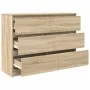 Aparador de madera contrachapada roble sonoma 100x35x76 cm by , Sideboards - Ref: Foro24-3328500, Price: 135,96 €, Discount: %