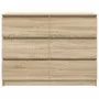 Aparador de madera contrachapada roble sonoma 100x35x76 cm by , Sideboards - Ref: Foro24-3328500, Price: 135,96 €, Discount: %