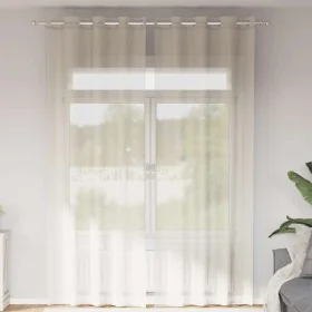 Cortinas de gasa con ojales 2 uds crema 140x300 cm by , Curtains and curtains - Ref: Foro24-4102076, Price: 15,92 €, Discount: %