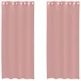 Cortinas de gasa con ojales 2 uds rosa 140x225 cm de , Cortinas y visillos - Ref: Foro24-4102097, Precio: 14,79 €, Descuento: %