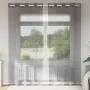 Cortinas de gasa con ojales 2 uds marrón claro de , Cortinas y visillos - Ref: Foro24-4102127, Precio: 14,79 €, Descuento: %