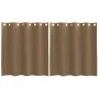Cortinas de gasa con ojales 2 uds marrón claro by , Curtains and curtains - Ref: Foro24-4102125, Price: 13,23 €, Discount: %