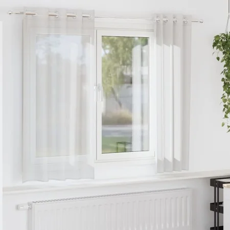 Cortinas de gasa con ojales 2 uds blanco von , Vorhänge und Gardinen - Ref: Foro24-4102150, Preis: 14,11 €, Rabatt: %