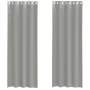 Cortinas de gasa con ojales 2 uds gris claro 140x300 cm by , Curtains and curtains - Ref: Foro24-4102112, Price: 15,92 €, Dis...