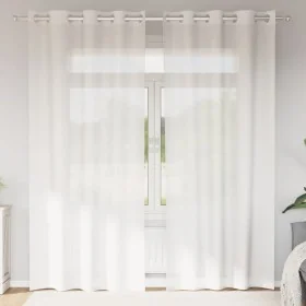 Cortinas de gasa con ojales 2 uds blanco by , Curtains and curtains - Ref: Foro24-4102152, Price: 15,26 €, Discount: %