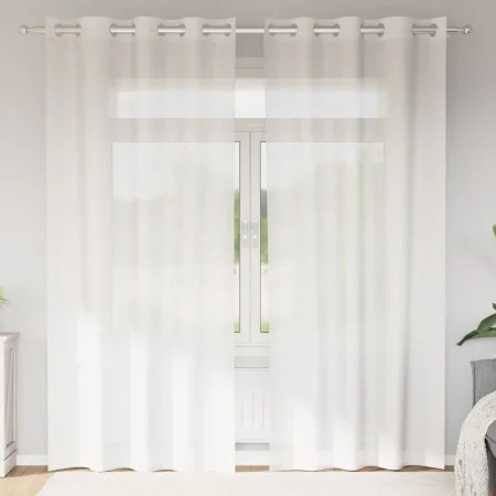 Cortinas de gasa con ojales 2 uds blanco by , Curtains and curtains - Ref: Foro24-4102152, Price: 15,26 €, Discount: %