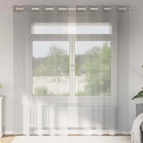 Cortinas de gasa con ojales 2 uds gris claro 140x245 cm by , Curtains and curtains - Ref: Foro24-4102110, Price: 15,04 €, Dis...