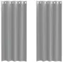 Cortinas de gasa con ojales 2 uds gris claro 140x245 cm de , Cortinas y visillos - Ref: Foro24-4102110, Precio: 15,04 €, Desc...