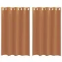 Cortinas de gasa con ojales 2 uds terracota by , Curtains and curtains - Ref: Foro24-4102138, Price: 13,89 €, Discount: %