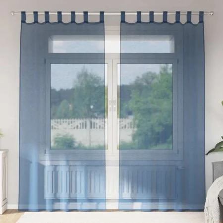 Cortinas de gasa con bolsillos para varillas 2 uds. azul real by , Curtains and curtains - Ref: Foro24-4102214, Price: 14,65 ...