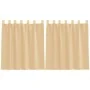 Cortinas de gasa con bolsillos para varillas 2 uds. arena by , Curtains and curtains - Ref: Foro24-4102216, Price: 12,56 €, D...