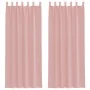 Cortinas de gasa con bolsillos para varillas 2 uds. rosa by , Curtains and curtains - Ref: Foro24-4102200, Price: 15,00 €, Di...