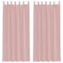 Cortinas de gasa con bolsillos para varillas 2 uds. rosa by , Curtains and curtains - Ref: Foro24-4102199, Price: 14,65 €, Di...