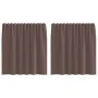 Cortinas de gasa con trabillas 2 uds. marrón by , Curtains and curtains - Ref: Foro24-4102261, Price: 12,63 €, Discount: %