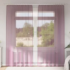 Cortinas de gasa con trabillas 2 uds morado 140x245 cm by , Curtains and curtains - Ref: Foro24-4102294, Price: 14,92 €, Disc...