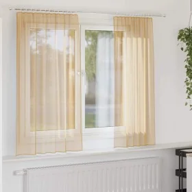 Cortinas de gasa con trabillas 2 uds arena 140x175 cm by , Curtains and curtains - Ref: Foro24-4102307, Price: 13,35 €, Disco...