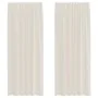 Cortinas de gasa con trabillas 2 uds. crema by , Curtains and curtains - Ref: Foro24-4102268, Price: 14,59 €, Discount: %