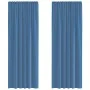 Cortinas de gasa con trabillas 2 uds azul real 140x260 cm von , Vorhänge und Gardinen - Ref: Foro24-4102305, Preis: 15,26 €, ...