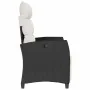 Silla de jardín reclinable con mesa auxiliar ratán negro von , Gartenstühle - Ref: Foro24-4108275, Preis: 161,47 €, Rabatt: %