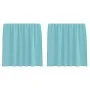 Cortinas de gasa con trabillas 2 uds turquesa 140x140 cm by , Curtains and curtains - Ref: Foro24-4102326, Price: 12,63 €, Di...
