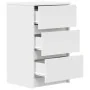 Mesillas de noche con 3 cajones 2 uds Blanco 39x35x65 cm von , Nachttische - Ref: Foro24-861338, Preis: 101,79 €, Rabatt: %