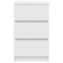 Mesillas de noche con 3 cajones 2 uds Blanco 39x35x65 cm von , Nachttische - Ref: Foro24-861338, Preis: 101,79 €, Rabatt: %