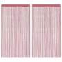 Cortinas de tiras 2 uds. color rosa 100x250 cm von , Vorhänge und Gardinen - Ref: Foro24-4102041, Preis: 15,95 €, Rabatt: %