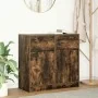 Aparador con cajón roble ahumado 80x34x76 cm madera ingeniería von , Sideboards - Ref: Foro24-861539, Preis: 84,23 €, Rabatt: %