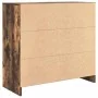 Aparador con cajón roble ahumado 80x34x76 cm madera ingeniería von , Sideboards - Ref: Foro24-861539, Preis: 84,23 €, Rabatt: %