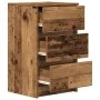 Mesillas de noche con 3 cajones 2 uds madera vieja 39x35x65 cm by , Nightstands - Ref: Foro24-861352, Price: 103,16 €, Discou...
