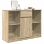Aparador con cajón roble Sonoma 101x35x76 cm madera ingeniería von , Sideboards - Ref: Foro24-861564, Preis: 89,41 €, Rabatt: %