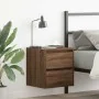 Mesillas de noche de pared 2 uds roble marrón 38x34x40 cm by , Nightstands - Ref: Foro24-861260, Price: 92,41 €, Discount: %
