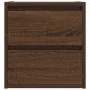 Mesillas de noche de pared 2 uds roble marrón 38x34x40 cm by , Nightstands - Ref: Foro24-861260, Price: 92,41 €, Discount: %