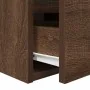 Mesillas de noche de pared 2 uds roble marrón 38x34x40 cm by , Nightstands - Ref: Foro24-861260, Price: 92,41 €, Discount: %