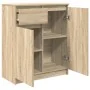 Aparador con cajón roble Sonoma 71x35x84 cm madera ingeniería by , Sideboards - Ref: Foro24-861591, Price: 86,62 €, Discount: %