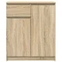 Aparador con cajón roble Sonoma 71x35x84 cm madera ingeniería by , Sideboards - Ref: Foro24-861591, Price: 86,62 €, Discount: %
