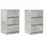 Mesillas de noche con 3 cajones 2 uds gris hormigón 39x35x65 cm von , Nachttische - Ref: Foro24-861344, Preis: 106,30 €, Raba...