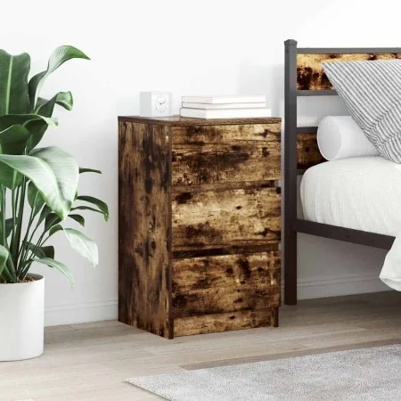 Mesillas de noche con 3 cajones 2 uds roble ahumado 39x35x65 cm by , Nightstands - Ref: Foro24-861346, Price: 103,20 €, Disco...