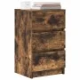 Mesillas de noche con 3 cajones 2 uds roble ahumado 39x35x65 cm by , Nightstands - Ref: Foro24-861346, Price: 103,20 €, Disco...