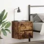 Mesilla de noche de pared roble ahumado 38x34x40 cm de , Mesitas de noche - Ref: Foro24-861255, Precio: 46,78 €, Descuento: %