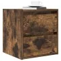 Mesilla de noche de pared roble ahumado 38x34x40 cm de , Mesitas de noche - Ref: Foro24-861255, Precio: 46,78 €, Descuento: %