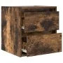 Mesilla de noche de pared roble ahumado 38x34x40 cm de , Mesitas de noche - Ref: Foro24-861255, Precio: 46,78 €, Descuento: %